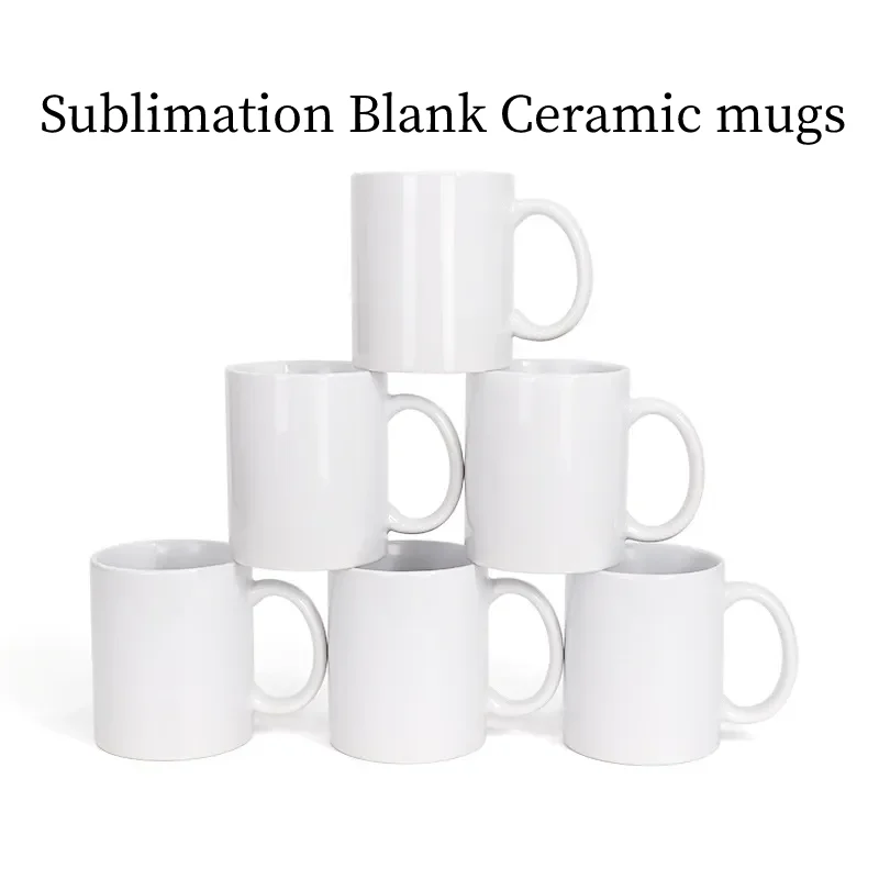 Sublimation Mug White - 11Oz Mug Keramik Polos untuk Sublimasi,