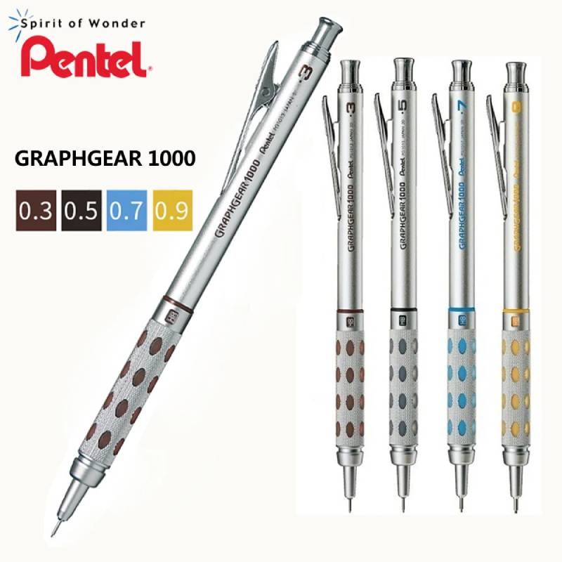Pentel Pen Energel - Pentel PG1000 Pensil Mekanik Batang Metalik